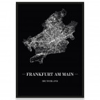 Poster Frankfurt am Main Rahmen