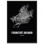 Poster Frankfurt am Main Rahmen