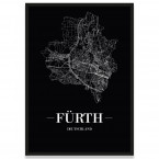 Poster Fürth Straßennetz