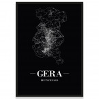 Gera Poster Bilderrahmen Straßen