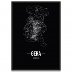 Gera Poster Bilderrahmen Straßen