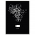 Poster Halle Rahmen