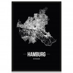 Poster Hamburg Rahmen