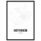 Poster Hoffenheim Straßennetz 