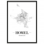 Poster Homel mit Rahmen