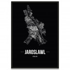 Poster Jaroslawl Straßennetz