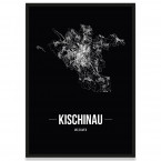 Poster Kischinau Stadtplan