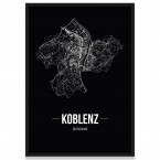 Poster Koblenz Rahmen