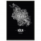 Poster Köln Stadtplan