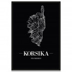 Poster Korsika Rahmen