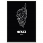 Poster Korsika Rahmen