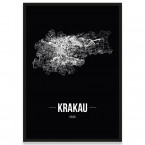 Krakau Poster mit Rahmen