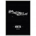 Kreta Poster Straßennetz