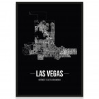 Poster Las Vegas Stadtplan