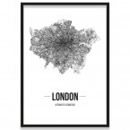 Poster London Straßenplan