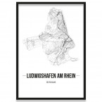 Poster Ludwigshafen am Rhein Bilderrahmen