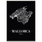 Mallorca Poster mit Bilderrahmen