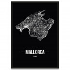 Mallorca Poster mit Bilderrahmen