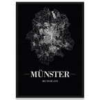 Stadtposter Münster Rahmen