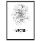 Stadtposter Münster Bilderrahmen