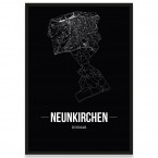 Stadtposter Neunkirchen mit Rahmen