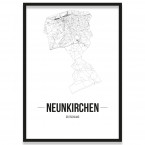 Stadtposter Neunkirchen mit Rahmen