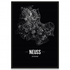 Poster Neuss mit Rahmen