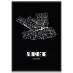 Stadtposter Nürnberg Bilderrahmen