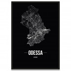 Odessa Stadtposter mit Rahmen