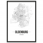 Stadtposter Oldenburg Bilderrahmen
