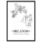 Stadtposter Orlando Rahmen