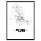 Stadtposter Palermo Rahmen