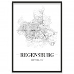 Stadtposter Regensburg Rahmen