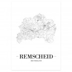 gerahmtes Stadtposter Remscheid