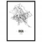 Stadtposter Riga Rahmen