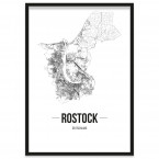 Stadtposter Rostock Stadtplan