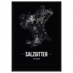 Salzgitter Poster mit Rahmen