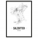 Stadtposter Salzgitter mit Bilderrahmen