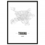 Stadtposter Tirana Rahmen