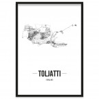 Poster der Stadt Toljatti mit Bilderrahmen