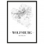 Wolfsburg Poster gerahmt