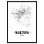 Wolfsburg Poster gerahmt