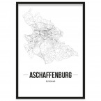 Stadtposter Aschaffenburg Bilderrahmen