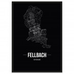 Stadtposter Fellbach mit Bilderrahmen