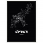 Stadt Göppingen Poster mit Stadtplan