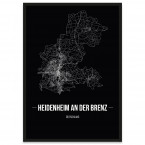 Heidenheim an der Brenz Poster mit Rahmen