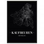 Stadt Kaufbeuren mit Rahmen