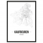 Stadtposter Kaufbeuren Bilderrahmen