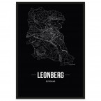 Stadtposter Leonberg mit Rahmen