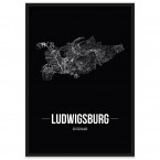 Stadtposter Ludwigsburg Rahmen